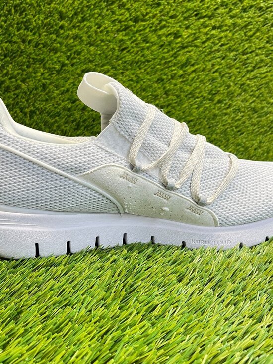 Kuru Flex Mens Size 11.5 White Athletic Running Walking Slip-On Shoes Sneakers main image 4